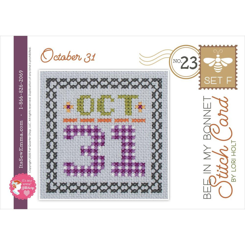 Bee In My Bonnet Set F By Lori Holt by it's Sew Emma Stitchery Counted Cross Stitch Pattern