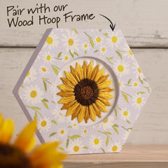 Golden Sunflower Stamped Embroidery Kit by Bucilla