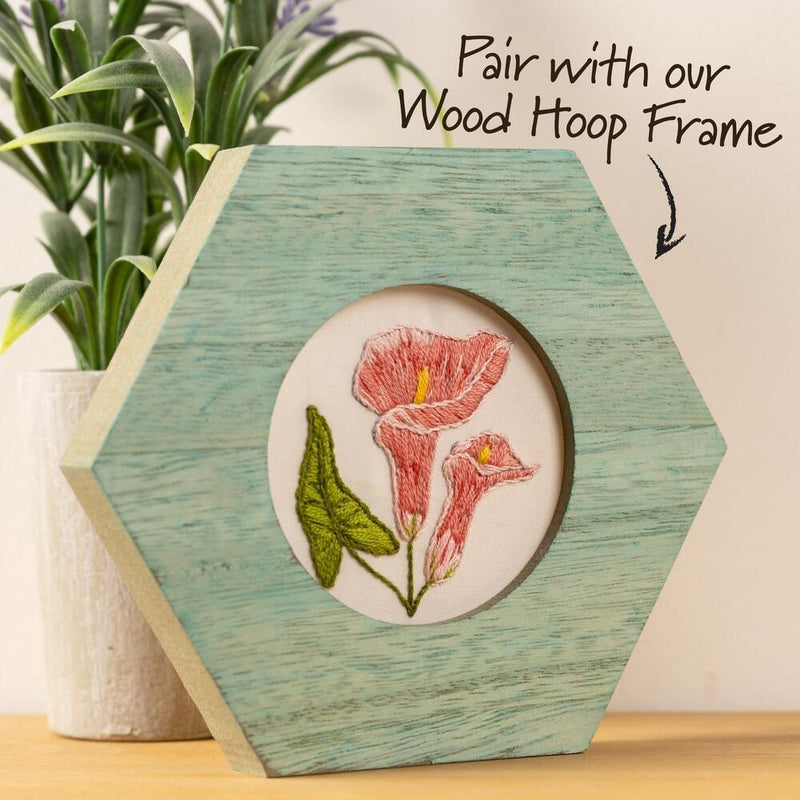 Delicate Lily Stamped Embroidery Kit by Bucilla