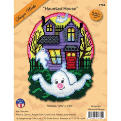 Haunted House Plastic Canvas Counted Cross Stitch Kit 10.5