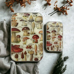 Mushroom Storage Tin NEEDLE CASE NEEDLE ORGANIZER-Small