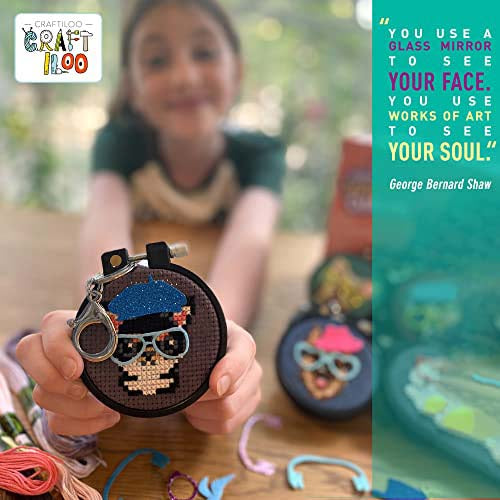 5 Stamped Cross Stitch Kits-Dogs From Craftiloo