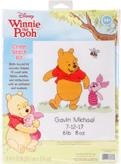 Disney Winnie The Pooh and Tiger Counted Cross Stitch Kit 8