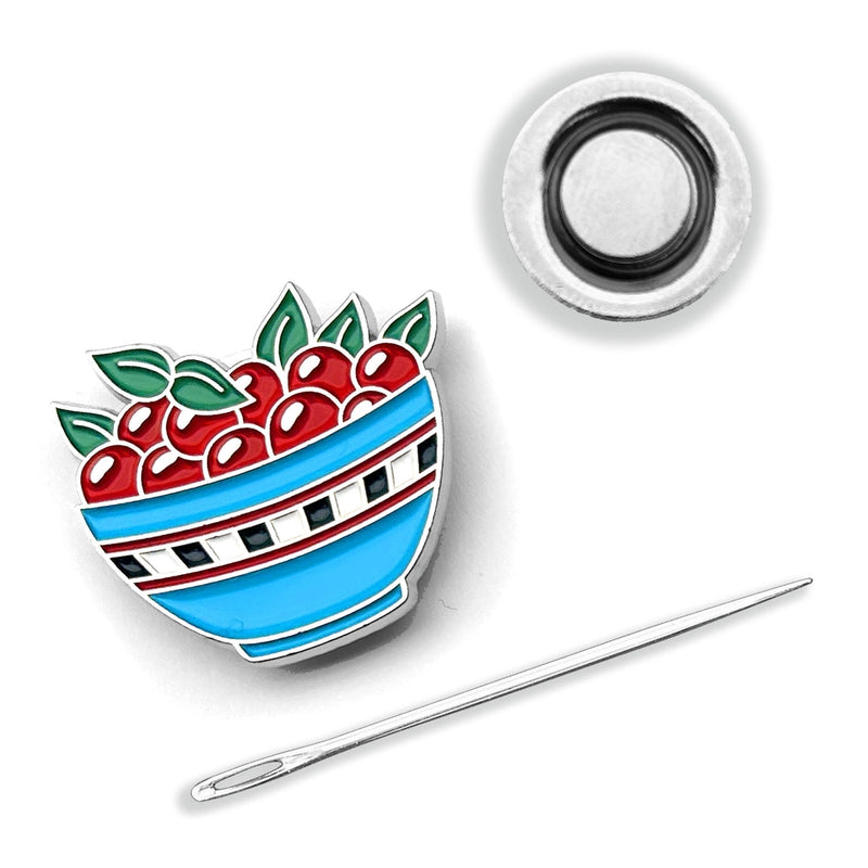Bowl of Cherries Needle Minder Magnetic Needle Minder From Mary Engelbreit