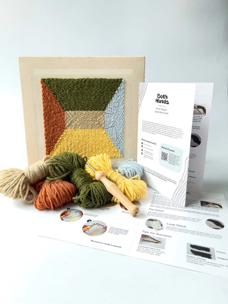 Portal - Beginner Punch Needle Kit 10" by 10" - Wall Art From Both Hands Crafts