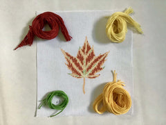True Colors Maple Leaf 18 Mesh Hand Painted Needlepoint Canvas By Alice & Blue