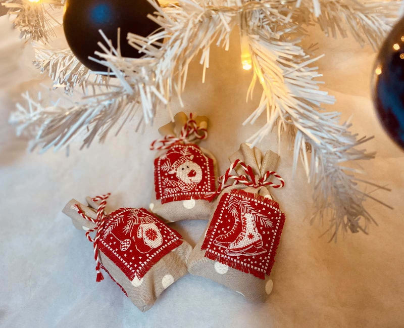 Christmas 2-Winter Gifts Bags by Riolis Counted Cross Stitch Kit