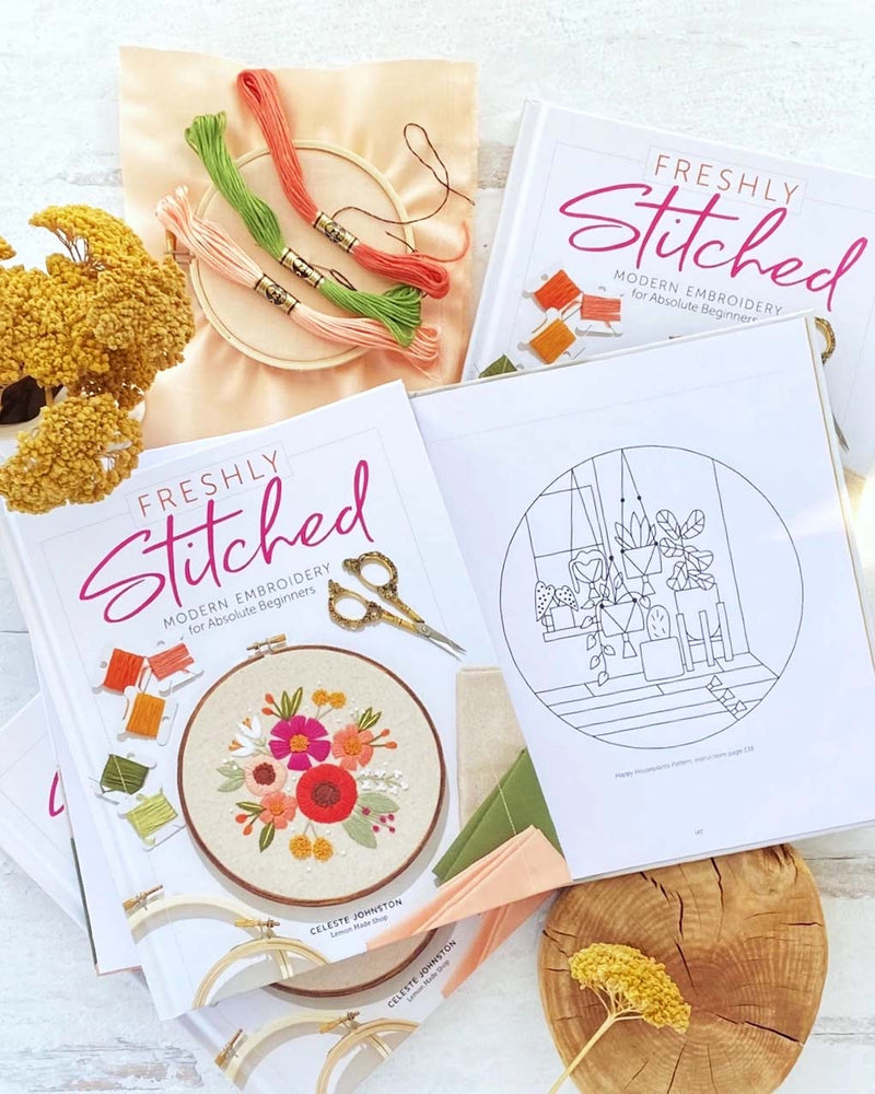 Freshly Stitched Modern Embroidery For Absolute Beginners By Celeste Johnston