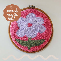Flower Beginner Diy Punch Needle Kit From Homebody DIY