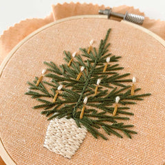 Christmas Tree Embroidery Kit - By Matryoshka Doll Shop Counted Cross Stitch Kit -  Great for a New Stitcher!