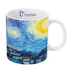 Van Gogh Starry Night 14 oz Porcelain Mug -Contemporary Mug From Rain Capers