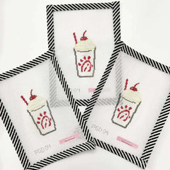 Cfa Milkshake (Peppermint) Needlepoint Hand Painted Canvas 18 Mesh By Perrin Gentry Designs