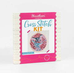 Velociraptors Cross Stitch Kit  Beginner Craft Kit From Hawthorn Handmade