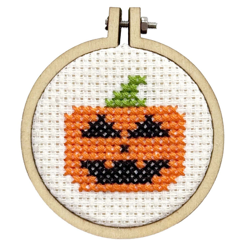 jack of All Lanterns' Mini Matchbox Cross Stitch Kit From Craft Kit Company