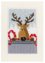 Christmas Buddies On Aida (14 Count)  by Vervaco Counted Cross Stitch Kit 4.25 