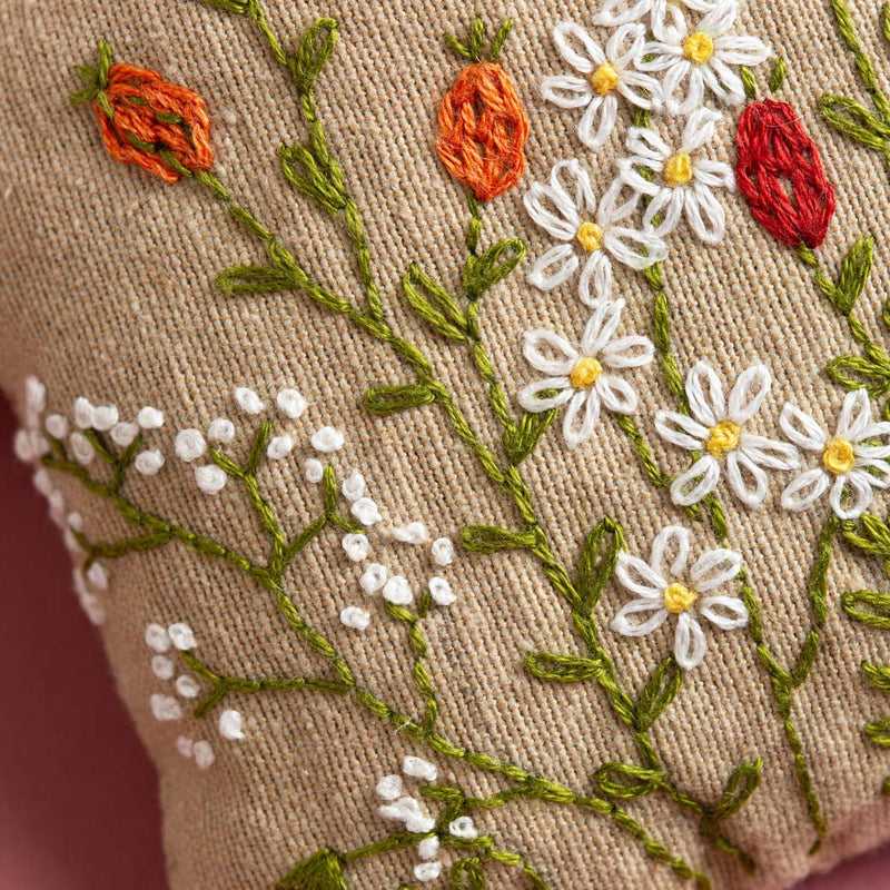 Linen Lavender Bags Embroidery Kit -Bees  From Corinne Lapierre Limited