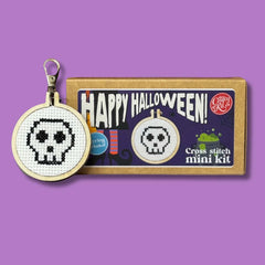 'happy Halloween!'  Mini Matchbox Cross Stitch Kit From Craft Kit Company