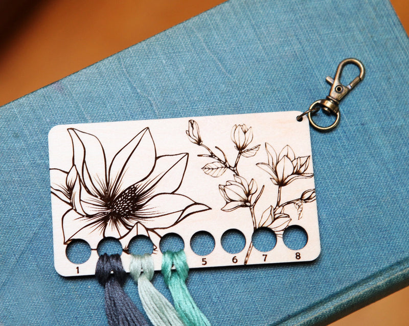 Magnolia Embroidery Floss Storage Holder From Sunrise Grove