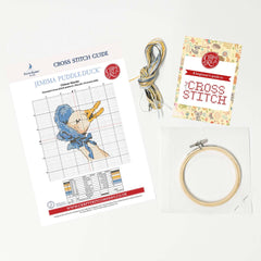 Beatrix Potter - Jemima Puddleduck Mini Cross Stitch Kit From Craft Kit Company