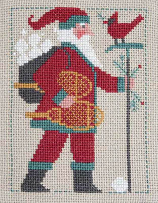 2011 Schooler Santa by The Prairie Schooler Counted Cross Stitch Pattern