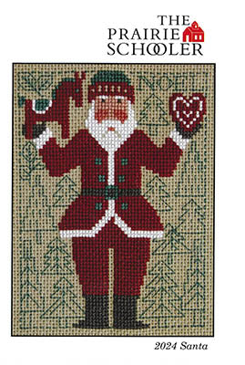 2024 Schooler Santa by The Prairie Schooler Counted Cross Stitch Pattern