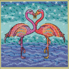 Laurel Burch Flowering Flamingos by Mill Hill Counted Cross Stitch Kit
