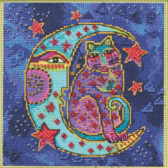 Laurel Burch Moonside Cat by Mill Hill Counted Cross Stitch Kit