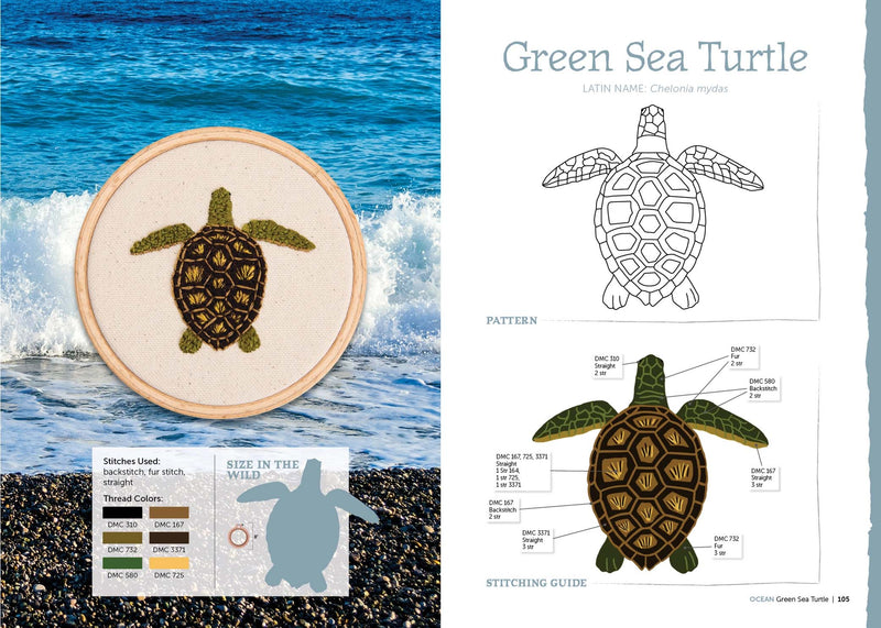 The Field Guide to Embroidery: 52 North American Animal and Plant Designs for Nature Lovers (Beginner-Friendly, Step-by-Step Wildlife Patterns with ... Manatees, Bears, Moose, Flowers, and More By Jessica Kemper