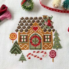 Gingerbread House - Cross Stitch Kit By Love Poppet