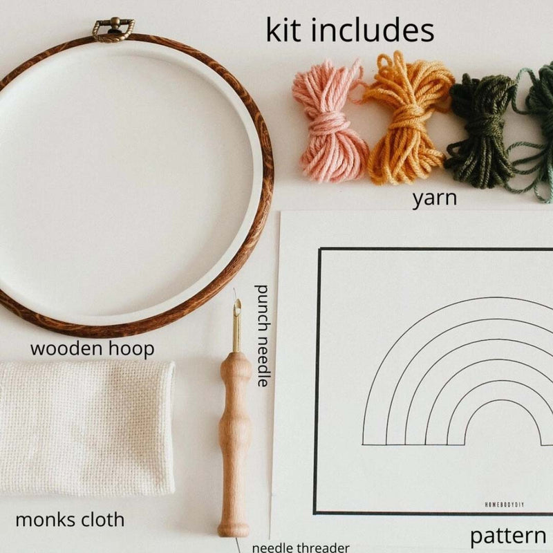 Bee Beginner Diy Punch Needle Kit From Homebody DIY