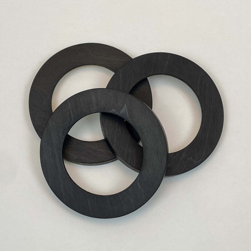 Dark Walnut Round Embroidery Hoop Frame For 5" Hoop From Modern Hoopla