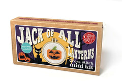 jack of All Lanterns' Mini Matchbox Cross Stitch Kit From Craft Kit Company