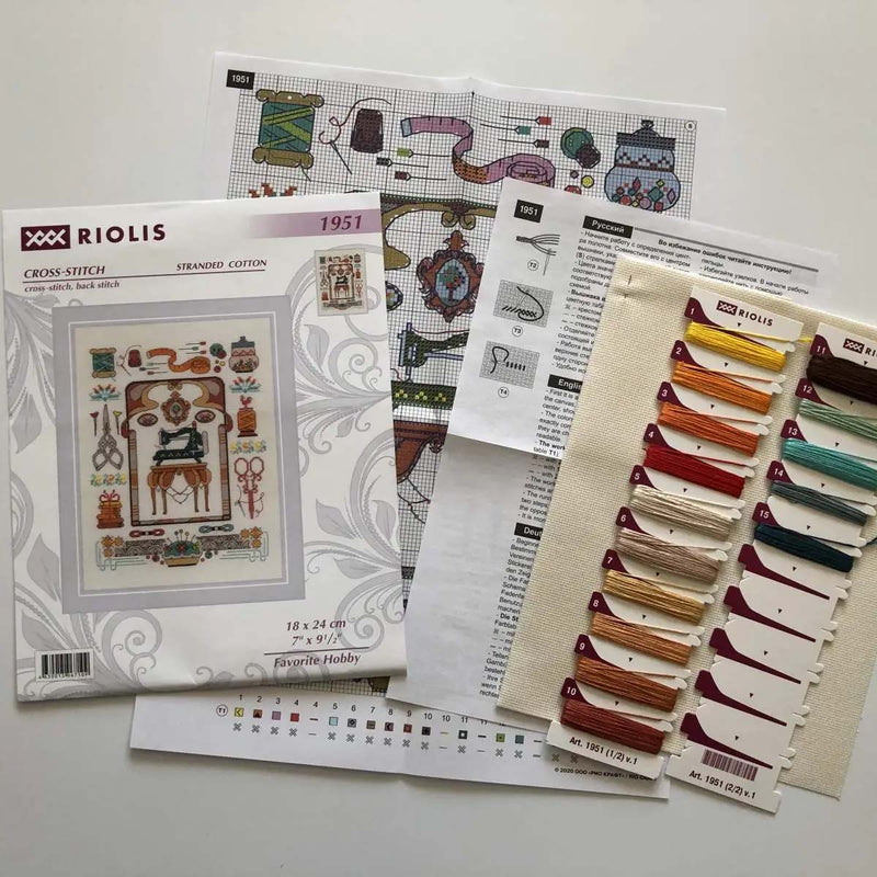 Sewing Favorite Hobby by Riolis Counted Cross Stitch Kit