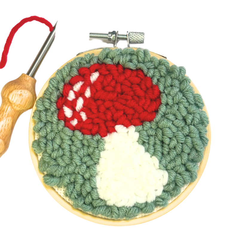 Mushroom DIY Punch Embroidery Kit - The Artful Needleworker | The ...