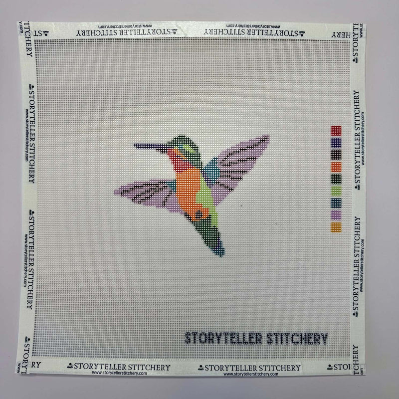 Hummingbird — Printed Needlepoint Kit (Small Design)From Storyteller Stitchery