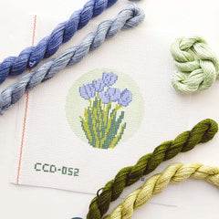Floral Needlepoint Canvas, Needlepoint Ornament Canvas By Cotswold Co Designs