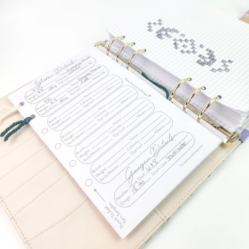 Night Forest Stitcher's Project Journal By Twice Sheared Sheep