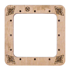 Wooden Magnetic Frames-Hoop-3.9 inches Square From Hobby Jobby