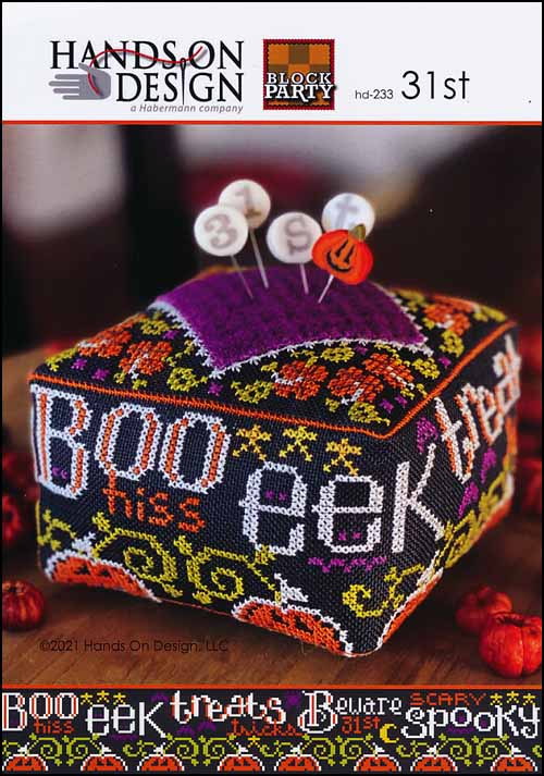 31st From The Block Party Series  Halloween by Hands on Design Counted Cross Stitch Pattern