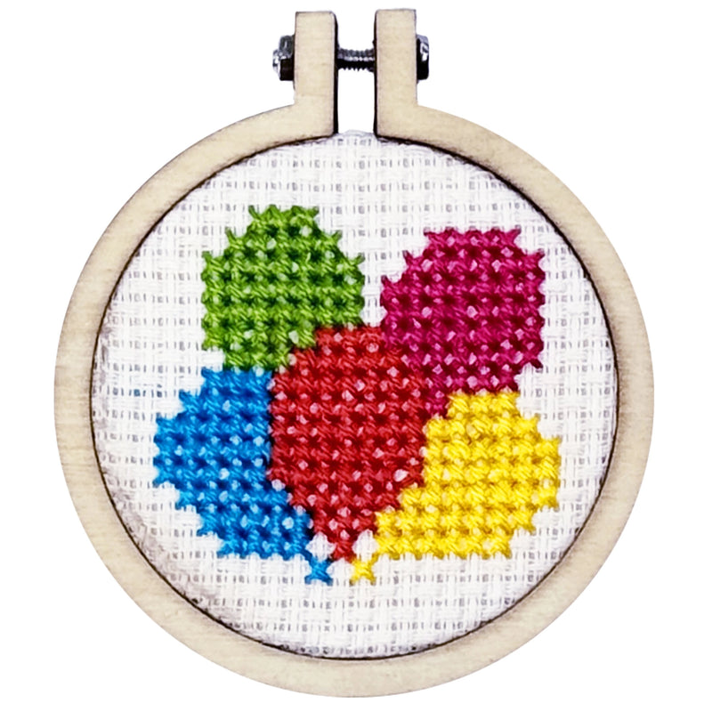 'happy Birthday!' Mini Matchbox Cross Stitch Kit Counted Cross Stitch Kit From Craft Kit Company