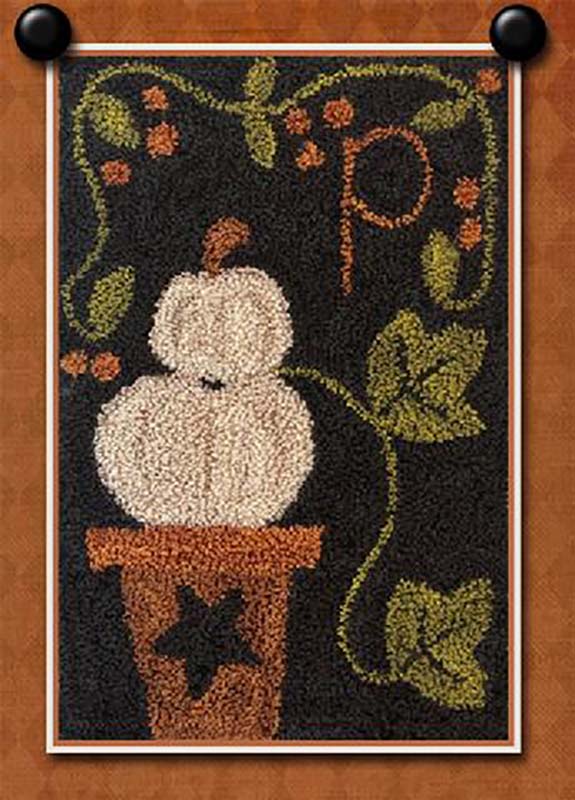 P is for Pumpkin by Little House Needleworks Punch Needle Pattern