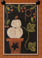 P is for Pumpkin by Little House Needleworks Punch Needle Pattern