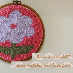 Flower Beginner Diy Punch Needle Kit From Homebody DIY