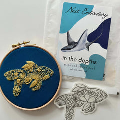 In the Depths Stick and Stitch Pack for Embroidery From Nest Embirdery