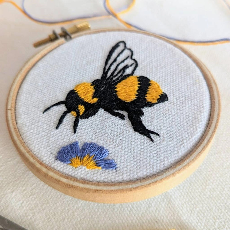 Bee Mini Embroidery Kit By Paraffle