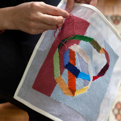 Biarritz Needlepoint Kit Diy Needlepoint Kit Embroidery By Unwind Studio