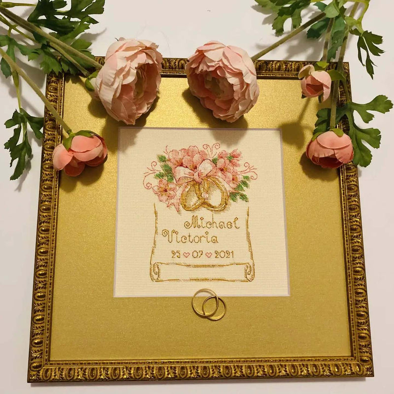 Wedding Rings by Riolis Counted Cross Stitch Kit