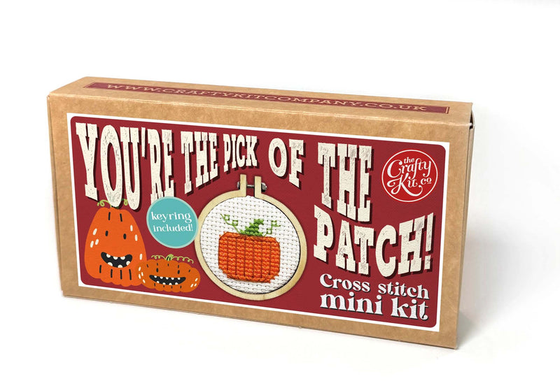 'pick of the Patch!' Mini Matchbox Cross Stitch Kit From Craft Kit Company
