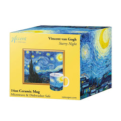 Van Gogh Starry Night 14 oz Porcelain Mug -Contemporary Mug From Rain Capers