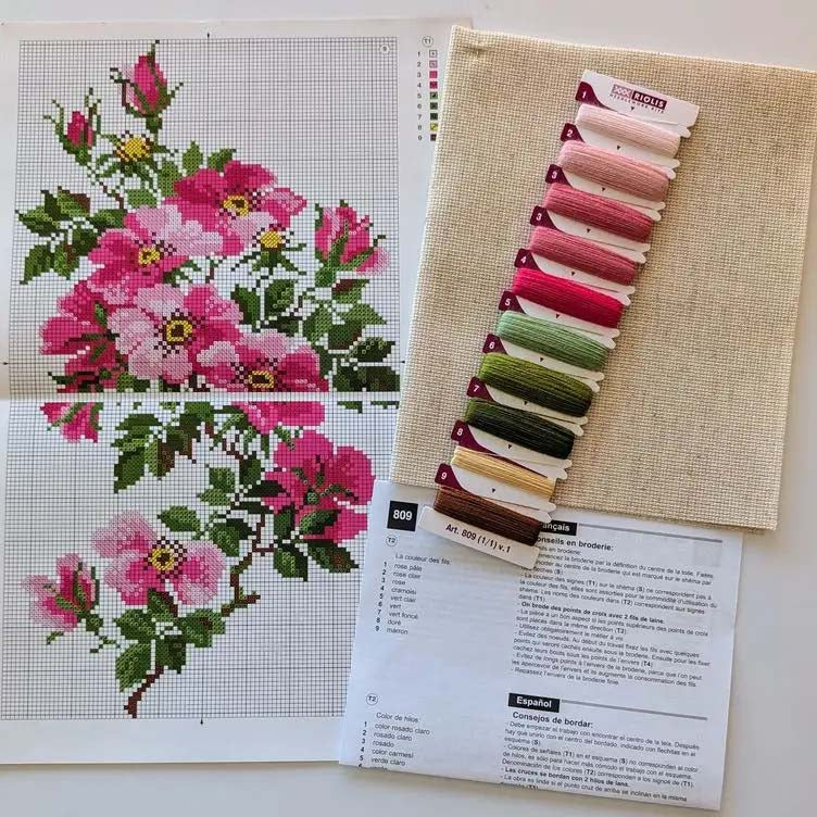 Wild Roses by Riolis Counted Cross Stitch Kit